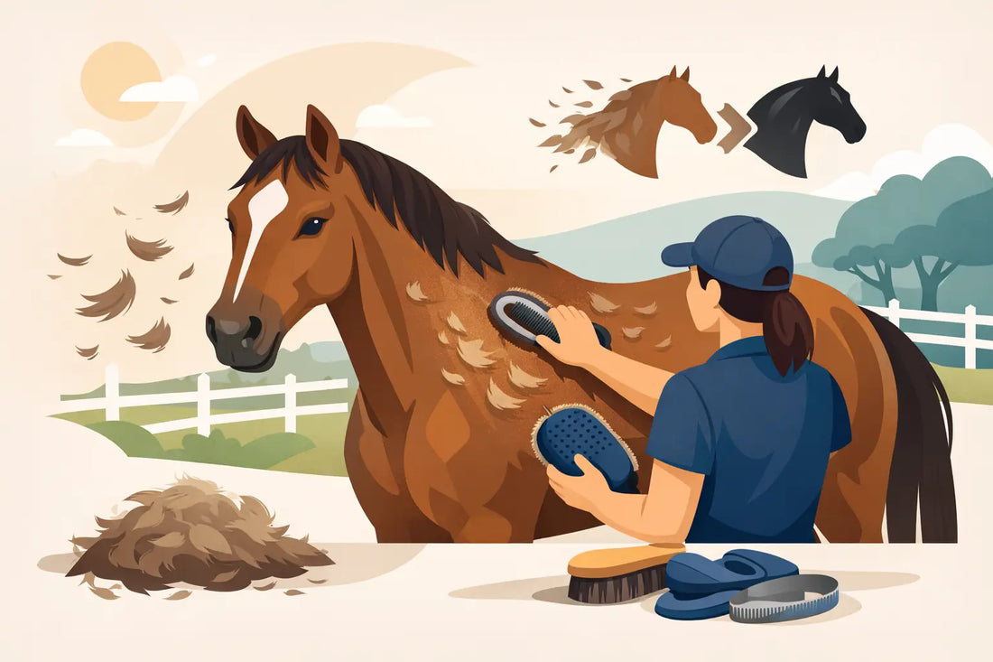 Beste Helfer für den Fellwechsel beim Pferd