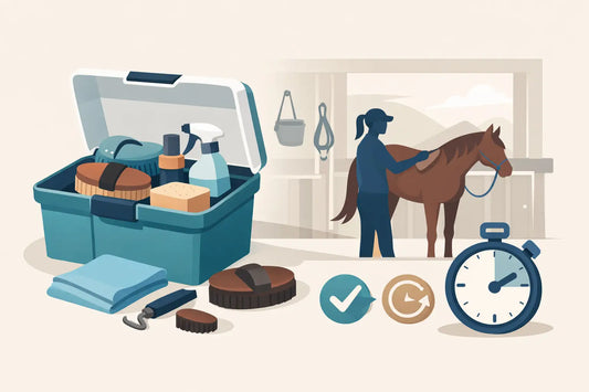 Putzbox effizient packen für schnelle Stallroutinen