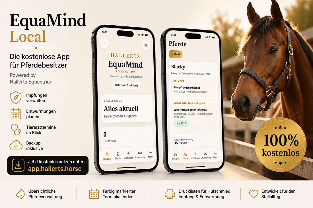 EquaMind PferdeAPP Powered by Hallerts Equestrian