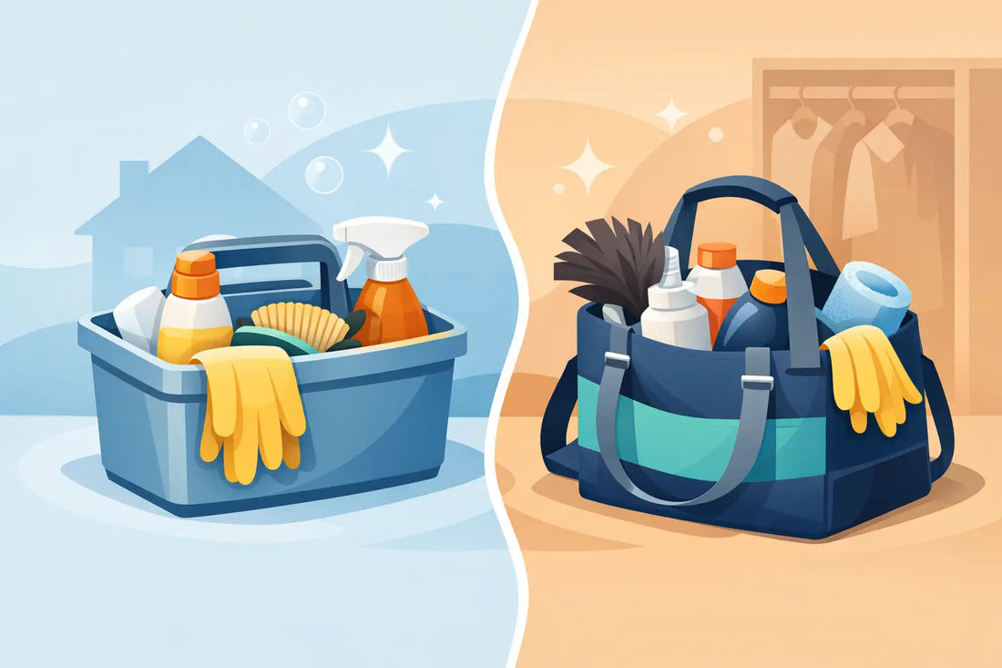 Putzkiste oder Putztasche - was besser ist