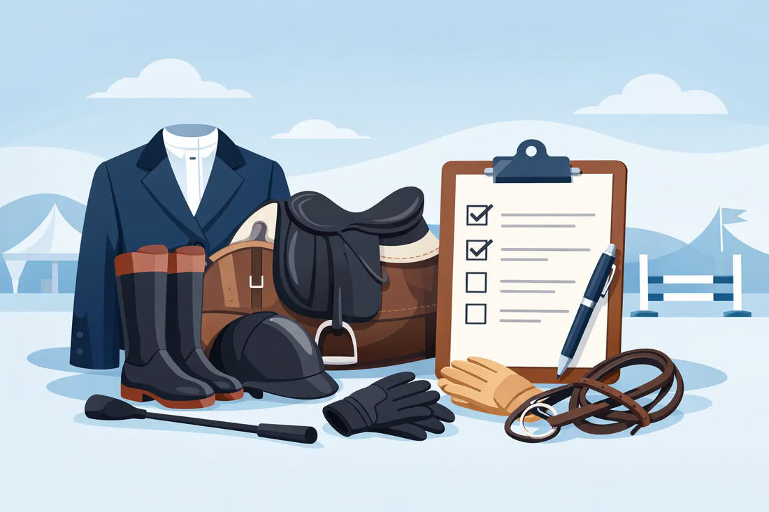 Turnierausrüstung Checkliste für Amateurreiter