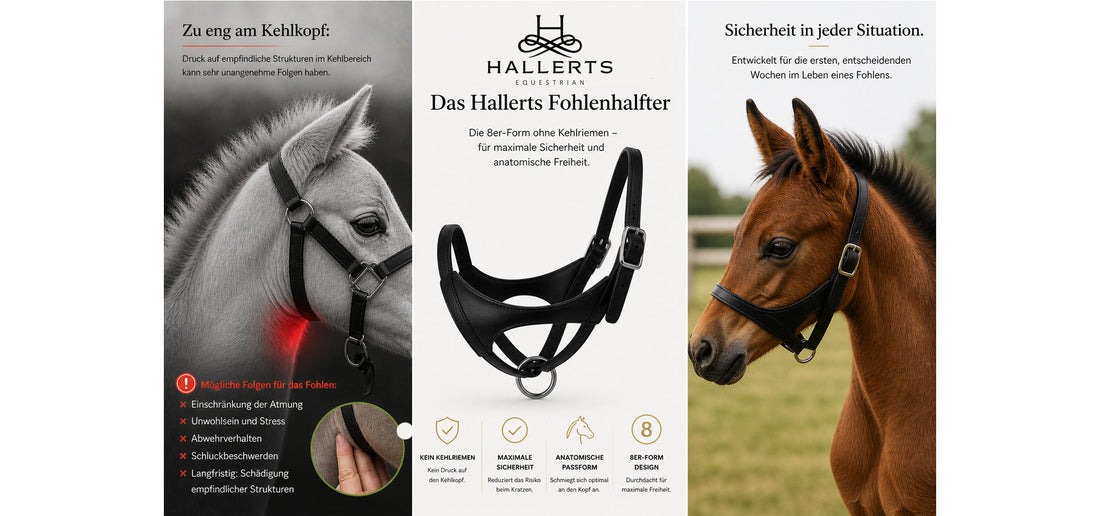 Hallerts Premium Leder Fohlenhalfter