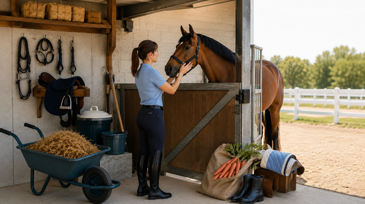 Stallalltag mit Pferd erleichtern – organisierter Pferdestall mit hochwertigem Reitzubehör, Pferd, Stallbedarf und funktionalen Produkten für den täglichen Einsatz im modernen Reitsport.